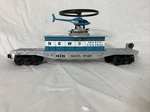Flat Car W/operating Helicopter Traffic Control Rail King Mth 30-79012 New. Fixed Price $56.00.