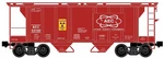 Ready Made Trains (rmt) 86309 Scale 2 Bay Covered Hopper Atomic Energy Commiss. Fixed Price $39.95.