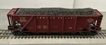 Lionel Gauge 6436-25 Lehigh Valley Open Quad Hopper Maroon W/coal Load. Fixed Price $29.00.