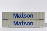 Jtc Model Trains 537011 Matson 53' High Cube 8-55-8 Container (pack Of 2). Fixed Price $26.99.
