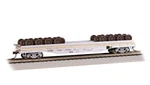 Bachmann 18937 Ho Atsf 52' Flatcar W/wheel Load #198234. Fixed Price $44.58.