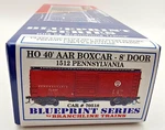 Branchline Ho Blueprint Series Kit 40' Aar Boxcar 1512 Pennsylvania #70518. Fixed Price $18.70.