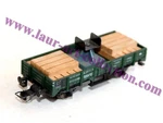 Fleischmann Ho 1451 / 5201 Arrow Carrier Dump Wagon + Crane Wood Wedge Db. Fixed Price $34.89.