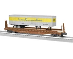 Lionel Trains No. 2326390 Milwaukee Road 50' Flatcar W/icx Trailer, Gauge, Nib. Fixed Price $134.99.