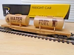 Clean K-line 3RAIL K691-8028 Iraqi Freedom Flatcar+water & Diesel Tanks-ln Shape. Fixed Price $32.99.