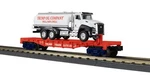 Mth Railking 30-76938 Gauge Flatcar With Trump Tanker Truck Load. Fixed Price $74.95.