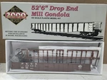 Life-like/proto 2000 & Le 52' 6" Drop End Mill Gondola Kit #40344 Nos. Fixed Price $19.95.