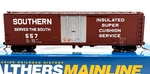 Ho Walthers Mainline 910-2822 50' Pcf Insulated Boxcar Southern # 557. Fixed Price $34.99.