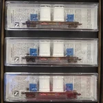 Micro-trains Scale Southern Pacific 50' Flatcar 3-PACK #597002, 597004, 597.... Fixed Price $149.95.