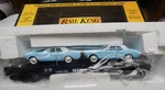Mth Rail King 30-7617 Auto Transport Flat Car W/2 64 Mustangs Nib Gauge Lqqk. Fixed Price $35.00.