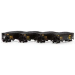 Athearn RND1296 34' 2-BAY Offset Open Hopper B&o #2 (4) Freight Cars Scale. Fixed Price $124.99.