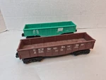 Lionel 9033 And 9031 Gauge Model Railroad Nickel Plate Gondola Car. Fixed Price $19.76.