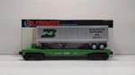 Lionel 6-16308 Gauge Burlington Northern Flatcar #298224 W/trailer Nib. Fixed Price $15.85.