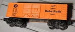 Vtg Lionel Gauge Double Door Boxcar, Curtiss Baby Ruth (prr) X-6034. Fixed Price $14.95.