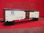 Lionel O-gauge Postwar Santa Fe Sfrd White & Brown Refrigerator Car #6672. Fixed Price $19.95.