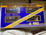 K-line 4-PAC K713A Brown Southern Pacific Ore Car Set Nib. Fixed Price $50.00.