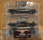 Menards Gold Line Army Flatcar With Van 279-3449, New Box. Fixed Price $24.94.