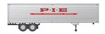 Rapido Ho 40' Fruehauf Fluted Side Volume Van Pacific Intermount RAP403049-W. Fixed Price $20.90.