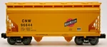 Lionel Std Gauge 1:48 Scale Chicago North Western Covered Hopper 96644 Yellow. Fixed Price $64.39.