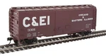 Walthers Ho 40' Acf Welded Boxcar Chicago & Eastern Illinois #3329. Fixed Price $24.95.