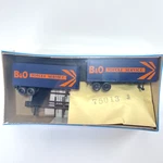Athearn Ho #1406 - 50' Flat Car With Trailers B&o New/sealed. Fixed Price $25.49.