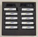 Deluxe Innovations 180410 Scale Swift Roadrailer Trailer 10-PACK Set #2. Fixed Price $285.95.