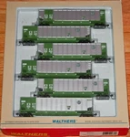 Ho Walthers 932-5319 Bethgon 6-PACK Bnsf Green. Fixed Price $199.99.