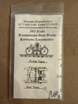 Wiseman Model Services O/ON3/ON30 Kerosene Locomotive Kit. Fixed Price $31.82.