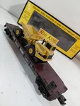 Mth 30-7614 Gauge Model Railroad Flat Car W/ertl Caterpillar Dump Truck & Box. Fixed Price $35.00.