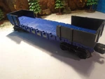 Mth Gauge Blue Plastic Bulkhead Flat Car Csx 6613, Excellent Cond 5-248-5. Fixed Price $17.99.