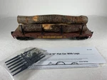 Lionel 6-26715, Western Maryland Flat Car # W/3 Real Wood Logs, Ob (2000). Fixed Price $27.50.