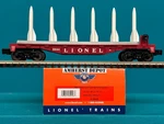 6-39458 Lionel Flat Car W/missiles #6844 Postwar Celebration Series O/O27 New. Fixed Price $54.95.