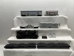 Lot Of 6 Weaver Atlas Gauge 2-BAY Hoppers Coal Loads Parts Or Repair. Fixed Price $62.95.