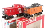 Lionel 6-9169 & 6-9173 Jersey Central Milwaukee Road Cabooses 1975. Fixed Price $31.50.