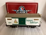 Lionel Classics Standard Gauge Christmas Car. Fixed Price $150.00.