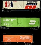 3 Ho Scale Rail Cars. Fixed Price $11.99.