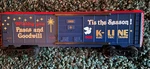 K-line 6422 'tis The Season' Boxcar Gauge 1988 New. Fixed Price $30.00.