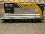 K-line K693-1311 C&nw Flat Car (die-cast) W/i-beam Load O-gauge. Fixed Price $45.00.