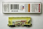 Mtl Micro-trains 09244280 Bnsf 405492 Bay Covered Hopper Fw Factory Weathered. Fixed Price $42.00.
