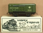 New/modern Marx 4171 Army Military Green Ordnance Boxcar (4-WHEEL) O-gauge Nos. Fixed Price $59.99.