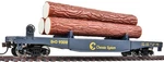 Walthers 931-1772 Ho Chessie Dump Car With Logs #9300 Ready To Run. Fixed Price $21.81.