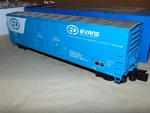 Atlas 6503-1 Evans Products 53' Double Plug Boxcar Rail +box- Nice & Clean. Fixed Price $45.00.