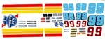 #99 Dick Trickle Pabst Blue Ribbon Camaro 1/24TH 1/25TH Scale Waterslide Decals. Fixed Price $8.99.