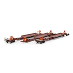 Athearn 15675 Ho Bnsf 57' Trinity Unit Spine Car Set Rd# 300531 Diecast. Fixed Price $64.99.