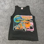 Vintage Anvil Graffiti Usa Hot Rod Car Tank Top Mens Medium Black Cotton Summer. Fixed Price $24.99.
