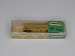Minitrix Scale 1:160 #3177 Oldtime 3-BAY Hopper Car Peabody Yellow Austria. Fixed Price $9.95.