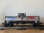 Lionel 6-9156 Gauge Mobilgas Plated Single Dome Tank Car Ready To Run. Fixed Price $12.99.