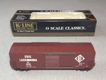 K-line 63404 Erie Lackawanna Classic Boxcar K765-1531 Ts. Fixed Price $19.99.