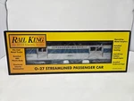 Mth Rail King Gauge #30-6117 Electro-motive Streamlined Coach Car W/ Light Euc. Fixed Price $85.00.