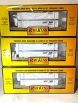 Mth Rail King 30-7052 Norfolk Southern 3-CAR Husky Stack Set New W/ Ship Box. Fixed Price $249.99.
